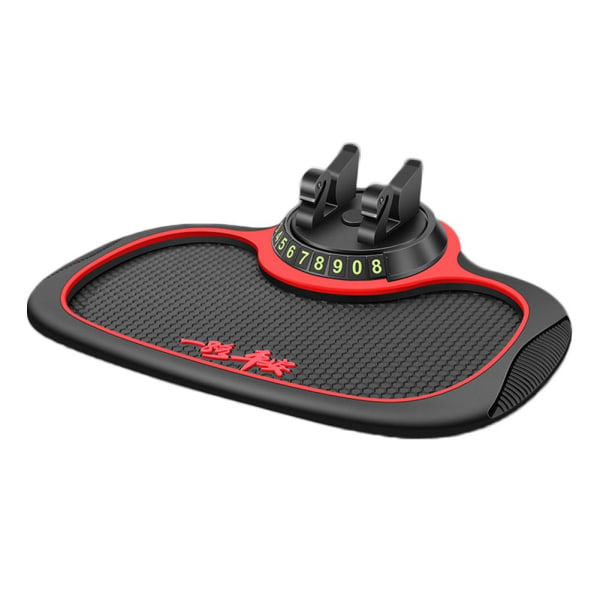 Multi-funktionell bil Anti-Slip Mat Biltelefon Hållare Sticky Dash red one-size