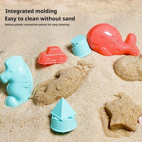 Sommarstrandleksaker Kit för Barn Sandset Strandspel Leksak Hinkar S Green 1set