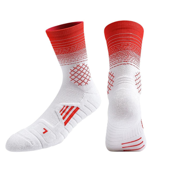 1 Par Gradient Basketbollstrumpor Handdukbotten Elite Strumpor Profes Light blue 1pair