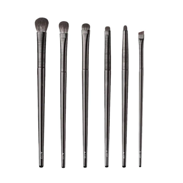 Professionell Sminkborstset Mjukt Och Fluffigt Lämpligt För Foundation Löst Puder Solbränna Öga S7m7 blackC 6pcs