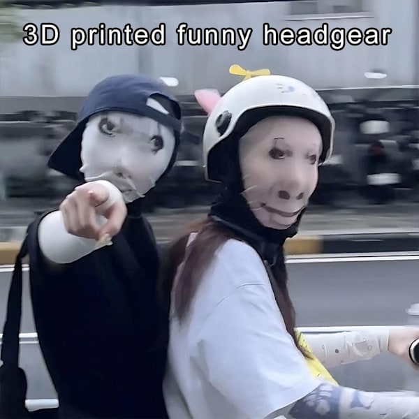 Rolig 3D Balaclava Mask Sömlös Design Parodi Ansiktstryck Mask Passar Alla Sidor Cosplay Huvudbonad Pullover Drake Emoji Balaclava 005 1pc