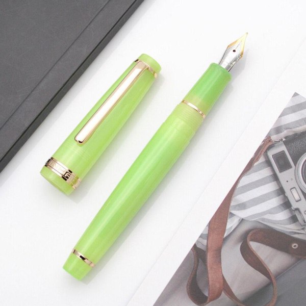 Jinhao 82 Akryl Transparent Reservoarpenna Fin Spets 0,5 mm Ink Wr green 0.5mm