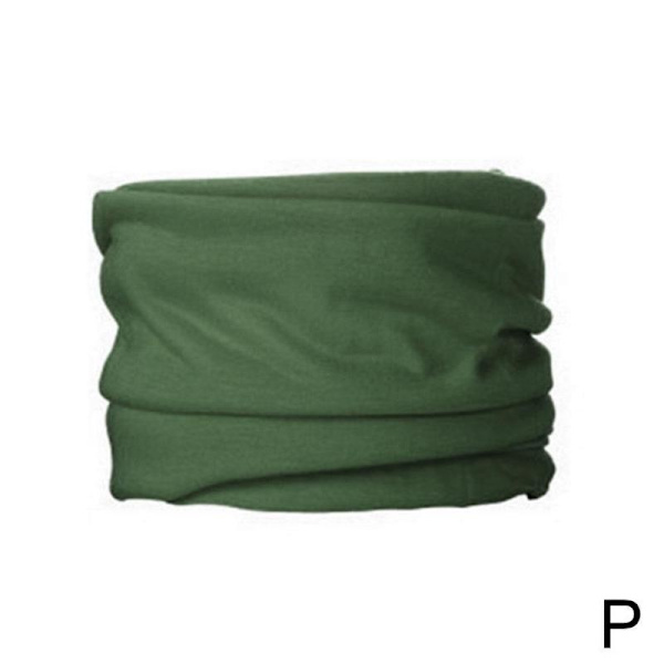 Halsdamask Bandana Balaclava Ansiktsmasker Kylande Ansiktsis Scarf .* Skydd `AU. green1 One-size