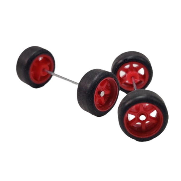 6-ekrad Anpassad Legering 1:64 Hjul Och Däck Real Riders Gummi Fo golden onesize