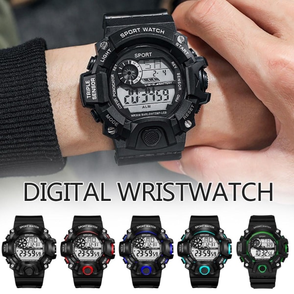 Fashionabla och minimalistiska elektroniska watch för vuxna män Light Blue One size