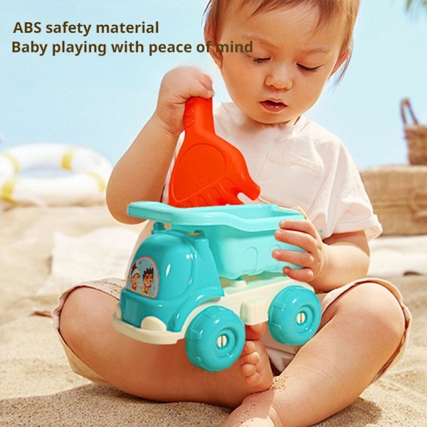 Sommarstrandleksaker Kit för Barn Sandset Strandspel Leksak Hinkar S 5pcs 1set