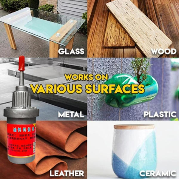 Magiskt metallsvetslim, mångsidigt lim, superstarkt oljigt limflöde 20gA 1pcs 2pcs