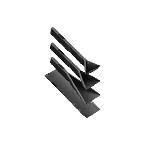 POLYGONS FLAT 3-i-1 MÄTSKEDAR Olika Storlekar Sked Multifunktionell^ Black S