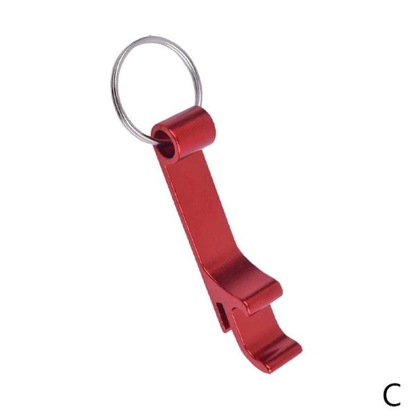 M/M 2 st flasköppnare nyckelring aluminium burköppnare mini A red 1pcs 2pcs