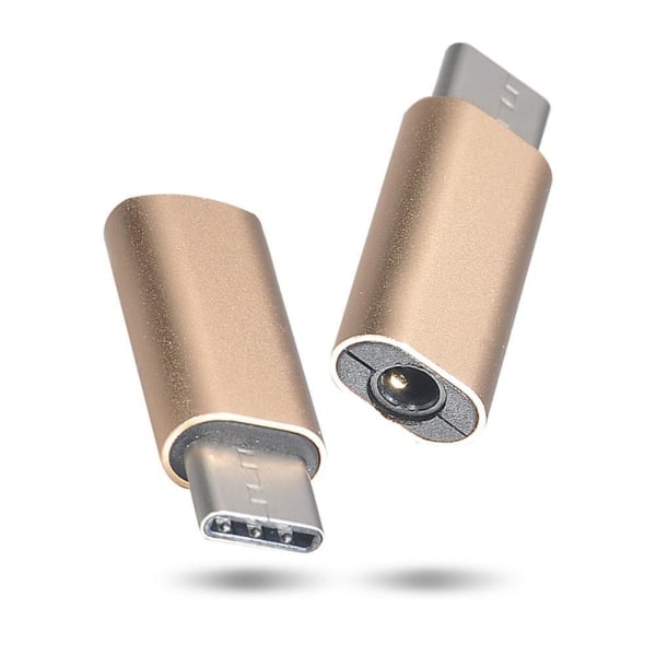 Typ-C till 3,5 mm AUX-jack hörlurar USB-C hörlursadapter Ljud Rose Gold D