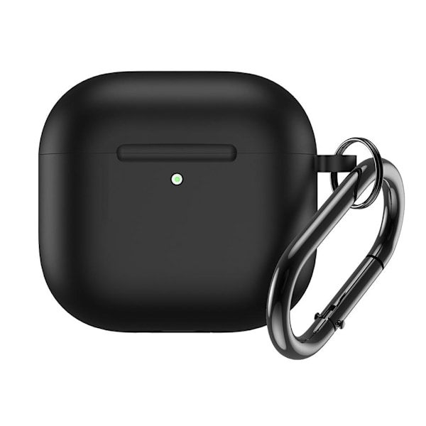 för AirPods4 Skyddsfodral Enfärgat skyddsfodral i ett stycke Silikon från H0H3 Black for airpods 4
