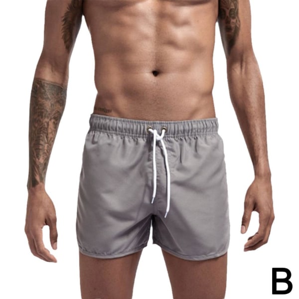 Badshorts för män Sommarbadkläder Man Baddräkt Surfbräda Man C grey XXL