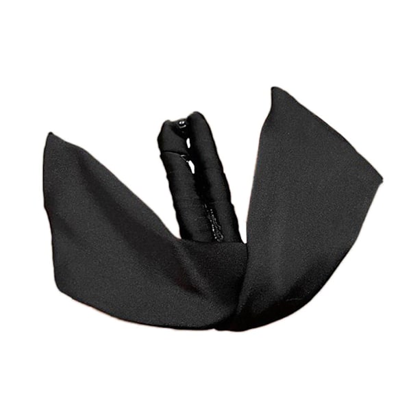 Elegant och utsökt kaninöron bananklämma söt koreansk high-end lätt huvudbonad stil B3f3 Black One size