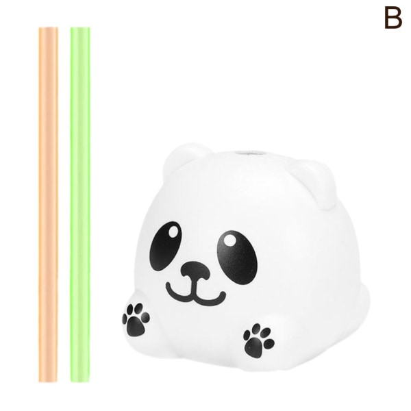 Animal Sound Effect Straw, Återanvändbar Party 9 Ljudeffekter Barn P panda one-size