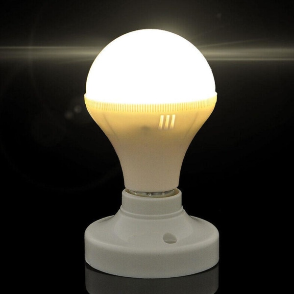 E27 LED-lamphållare Rund Sockel E27 Base Hänglampa Soc whiteB 4pcs