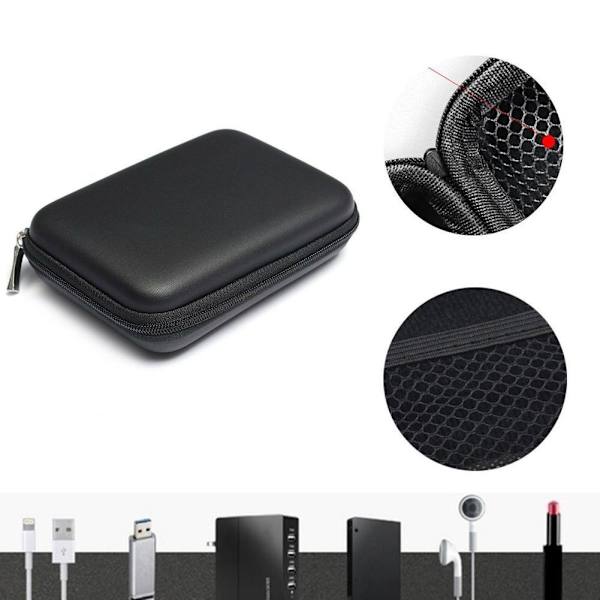 USB Extern HDD Hårddisk Väska Bärfodral Ny 2 Fodral -AU.