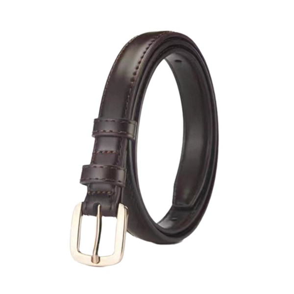 PU Läder Bälte Midjeband Spänne Midjebälte Damklänning Str Black One size