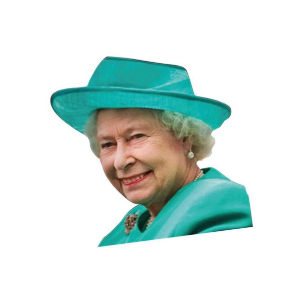 Queen of England Elizabeth Car Window Decals Funny Queen Elizabe Multi-color left