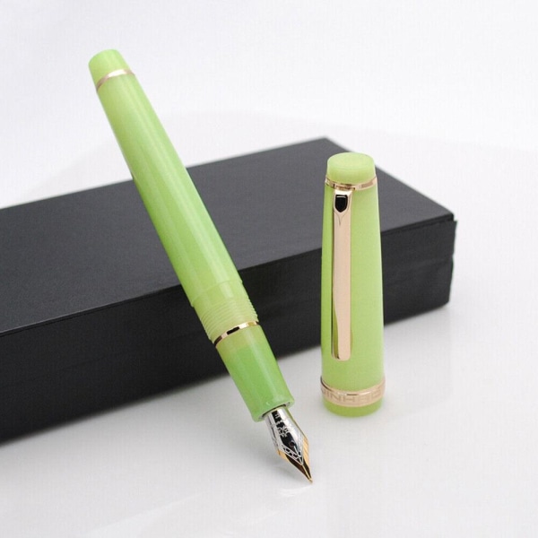 Jinhao 82 Akryl Transparent Reservoarpenna Fin Spets 0,5 mm Ink Wr green 0.5mm