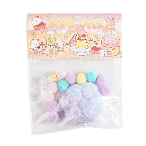 Fidget Leksak Kawaii Plysch Katt Tass Transparent Kub Stress Relief S D one-size