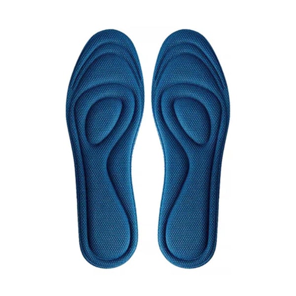Unisex 4D Memory Foam Ortopediska Sko Innersulor Kuddar Komfortfot blue 42