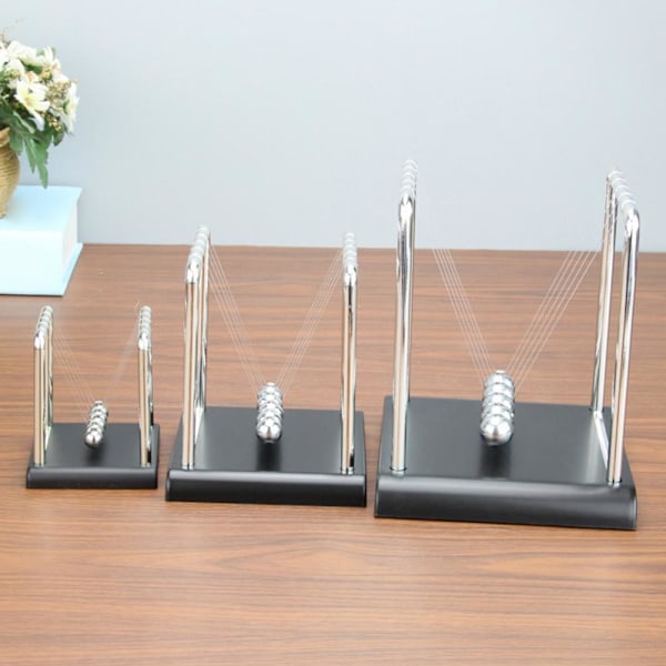 Newtons vagga balansbollar, Newtonpendel med 5 bollar, Fysik 14cm 1pcs