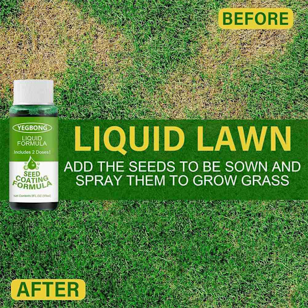 59ml Garten Flytande Gräsmatta Mousse Spray Främja Grästillväxt Gräsmattsprinkler Spray Grönt System Beläggning Fröspray Fröformula Ny