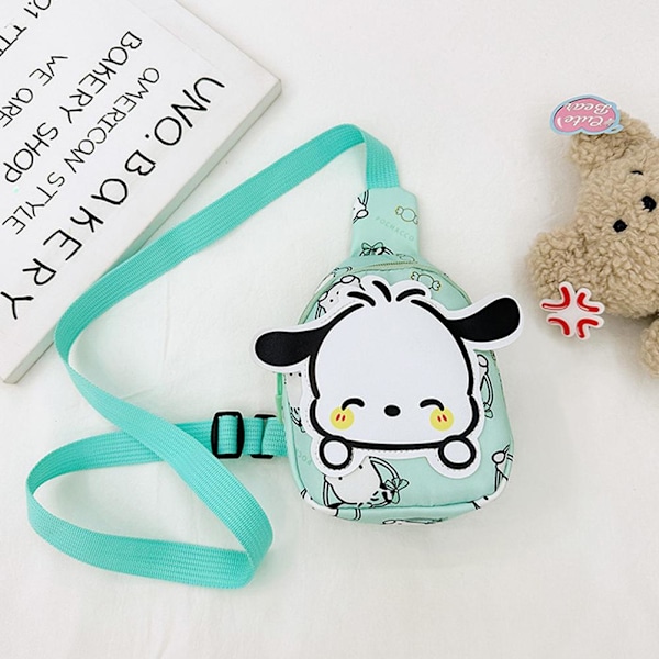 Barnväska Koreansk Version Bröstväska Cartoon Söt Messenger Dark pink One size