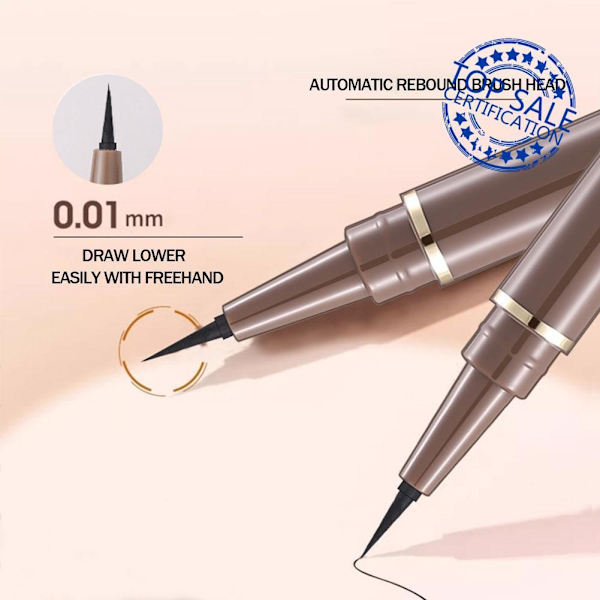 Flytande Eyeliner Penna Vattentät Långvarig Ultrasmal Penna Ögon Eyeliner Smink Y5o2 # 2 brown, 2ML