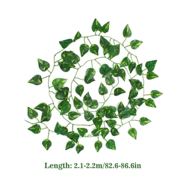 72st Leaf Artificiell Murgröna Garland Vine Växter Grön Fake Flower greenA 1pcs