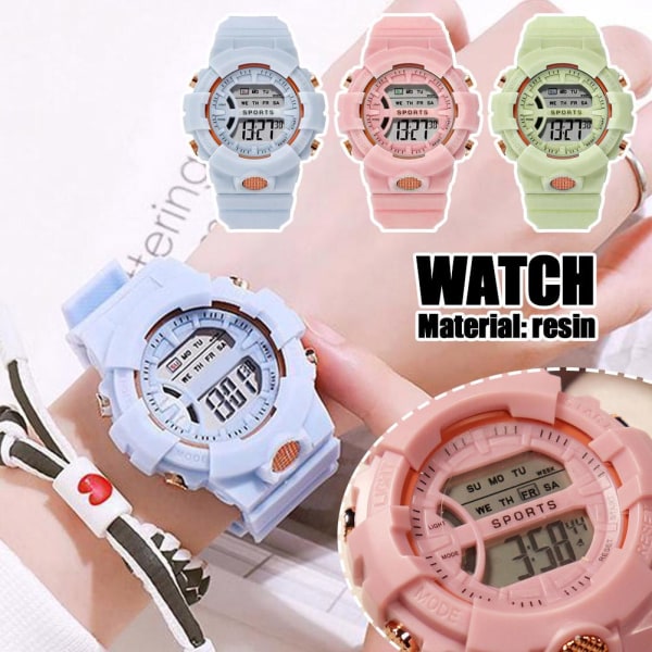 Multifunktionell elektronisk watch Enkel watch Watch Blue One size
