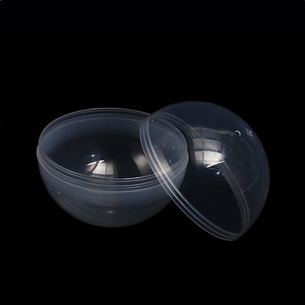 100 st Transparenta PP Automat Tomma Runda Leksakskapslar 28mm Dia 1.1 tum ÷