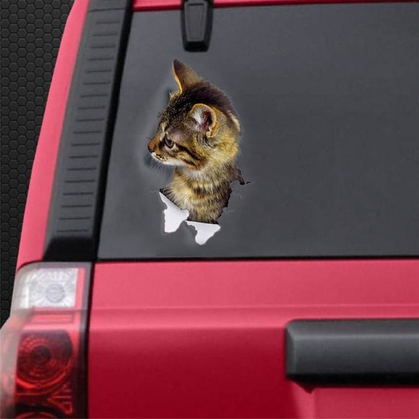 Creative Animal Cat Car Bildekal 3D Wall Stickers B 1pcs