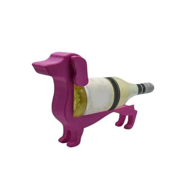 Dachshund Vinflaskhållare, Dachshund Hund Vinflaskhållare Black 1pcs