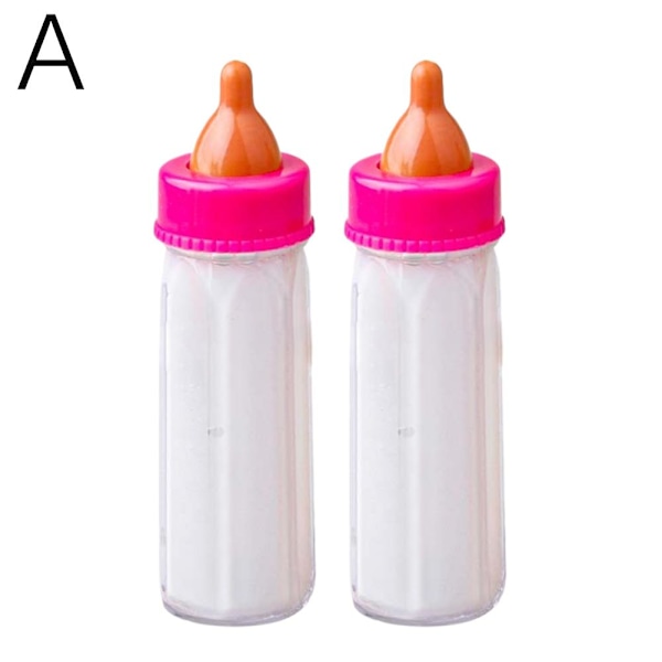 4 st Baby Dockor Matningsflaska Magisk Set Försvinnande Mjölk Prete orange 2pcs