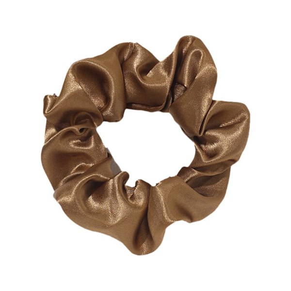 Kvinnors satin silke hårband elastiska scrunchies hästsvanshållare Hai beige one-size