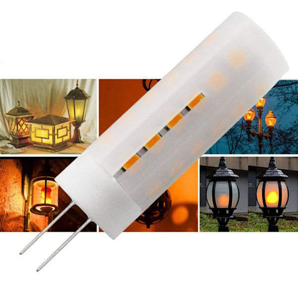 1-10 st G4 Flimmerljus DC12V-24V LED Brinnande Ljuseffekt whiteA one-size 10pcs