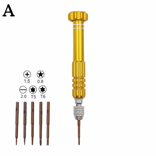 5-i-1 Pentalobe-skruvmejsel Precision Tool för iPhone DE Mobile gold 1pcs
