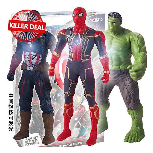 15cm Nya Superhjältar Actionfilm Ljus Action Supermodell Hjälte Pojkar Present Figurer Leksaker Z9c9 F one-size