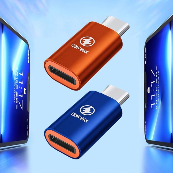 120W för IPhone Huawei hona till typ C USB-C hanladdare Adapt orange 120w