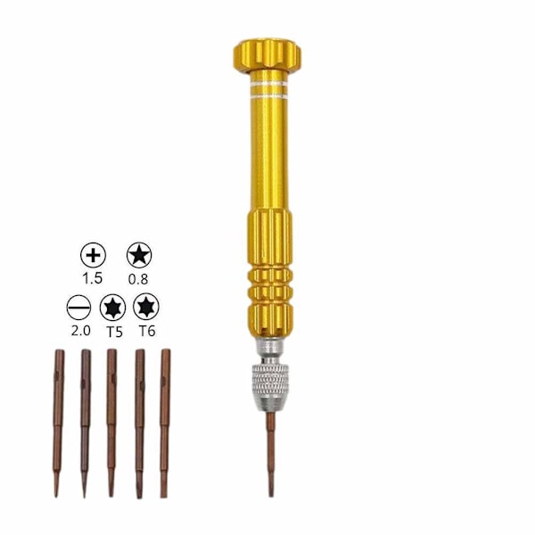 5-i-1 Pentalobe-skruvmejsel Precision Tool för iPhone DE Mobile red 1pcs