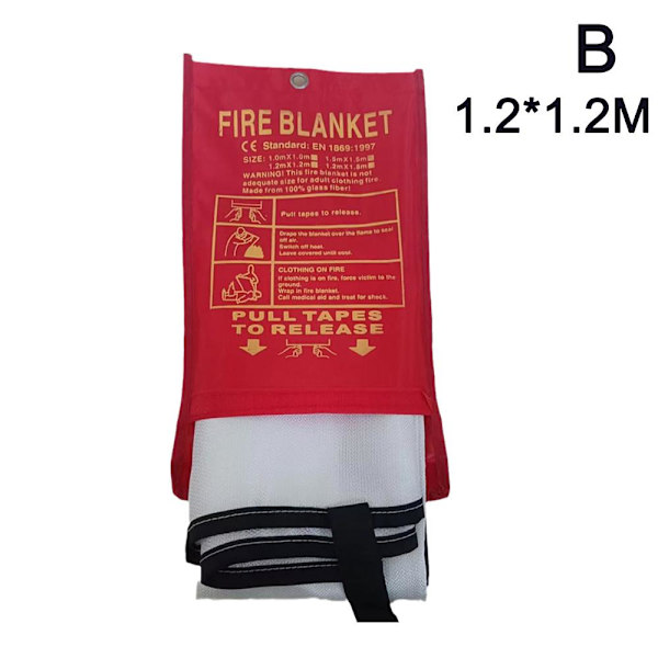 Brandfilt, Nödbrandsläckningsfilt för Hemmakök, Förberedd HOTN 1*1m one-size
