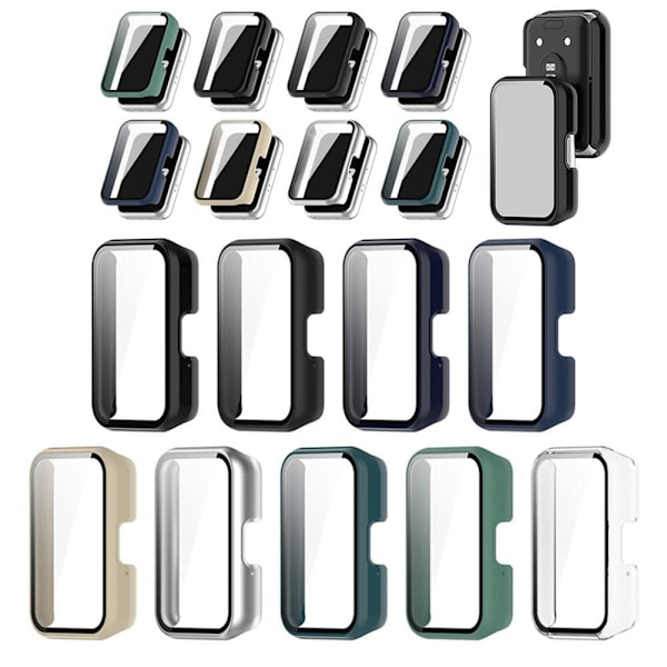 För Samsung Galaxy Fit 3 Full Coverage Härdat Glas Fodral Skärmskydd HOTS Transprent transprent white