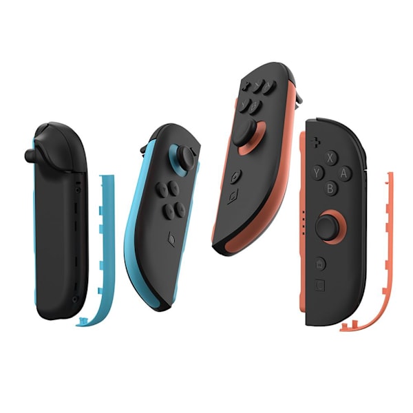 Dekorativt skal för Switch 2, utbytbara dekorativa remsor med verktyg✨y+ Left blue right red 1set