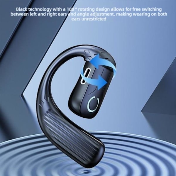 Inga In-Ear Hörlurar, Hängande Öra Bluetooth Headset Enkelt Öra B White 1 pcs
