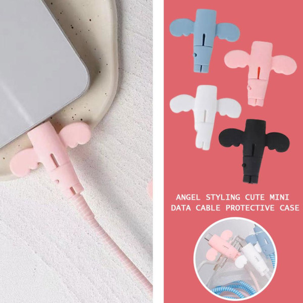 Angel Data Cable Protection Sleeve Anti Break Charging Cable Pro white one-size
