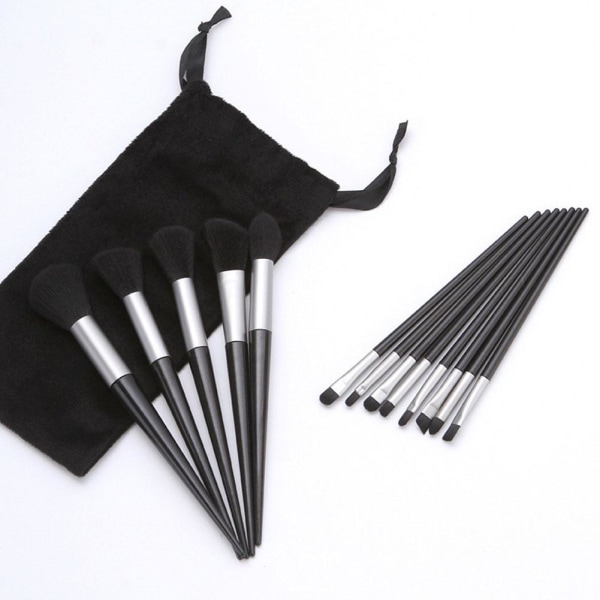 13ST Makeup Brushes Set Soft Shadow Contouring Brush Loose Powd  black 13pcs