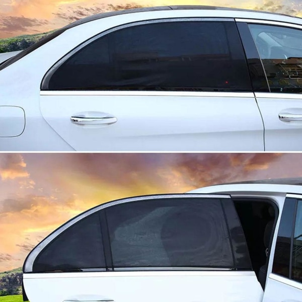 2st Car Side Front Fönster Cover Mesh Shield UV Protec car a rear window