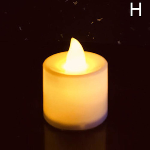 Uppladdningsbara värmeljus Rörliga flimmer Flamlösa LED-ljus HOT warm white 1pc
