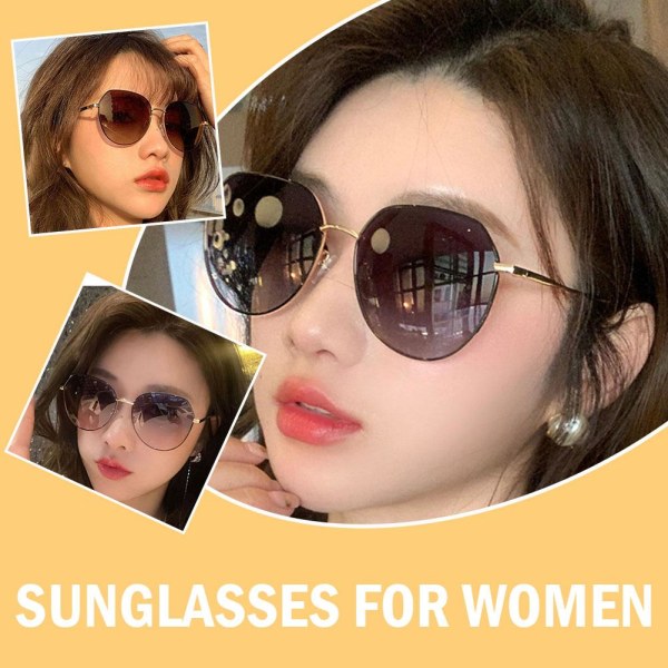 Solglasögon för kvinnors stora ansikte bantning Solglasögon för körning 20 pink one-size